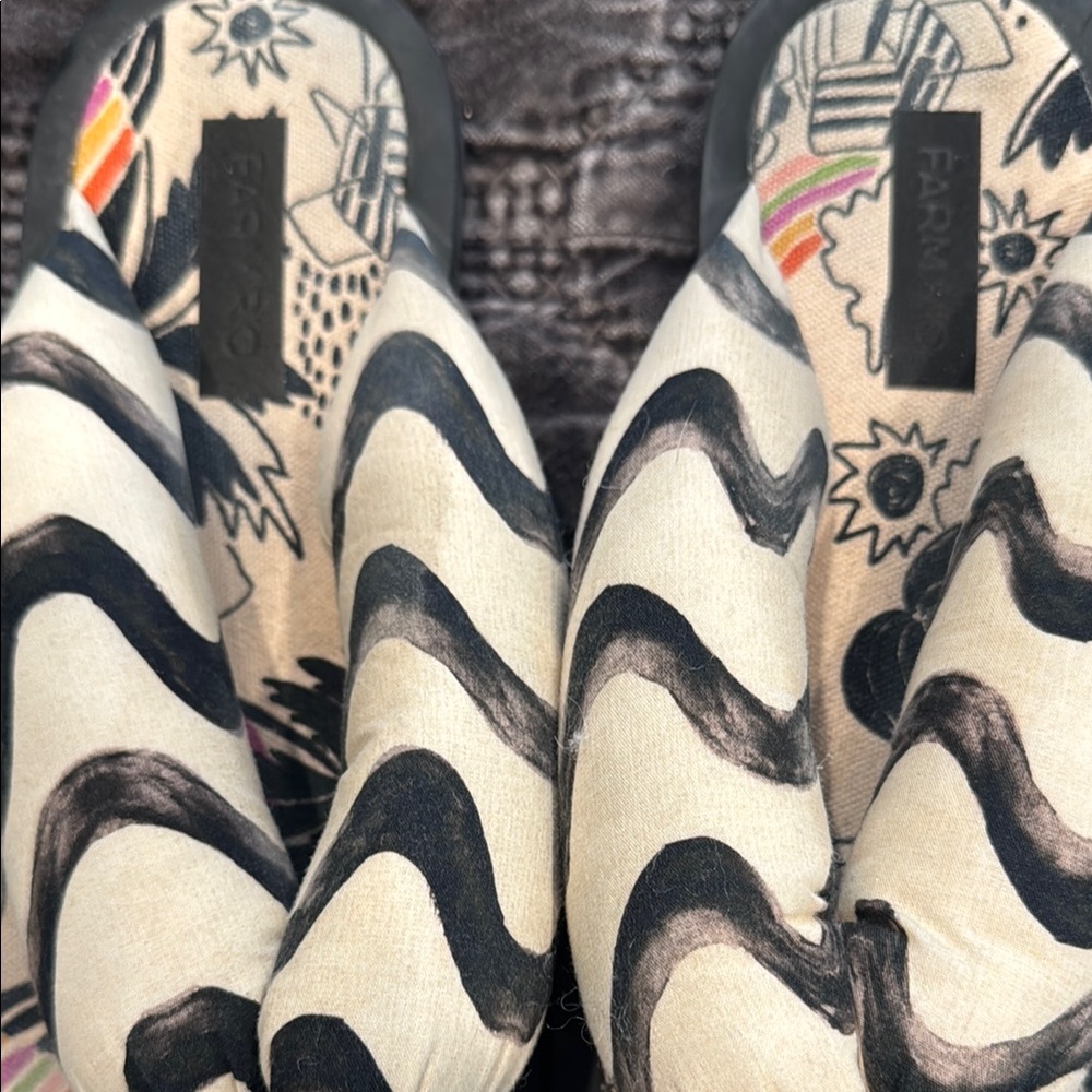 Farm Rio Patterned Flip Flops - Picture 3 of 6